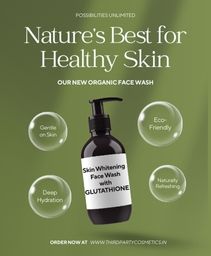 Skin Whitening Face Wash with Glutathione